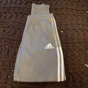 Youth 15/16 Grey 3/4 stripe Adidas Joggers